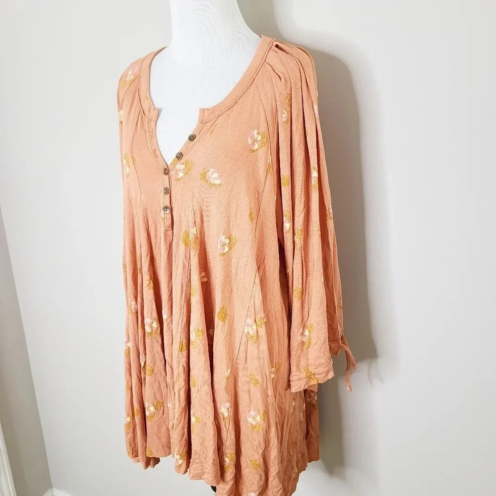 New Free People Winter Sun Cinnamon Tunic XS - Picture 2 of 9